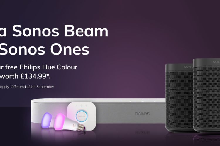 Claim £135 worth of Philips Hue Smart Lighting with Sonos