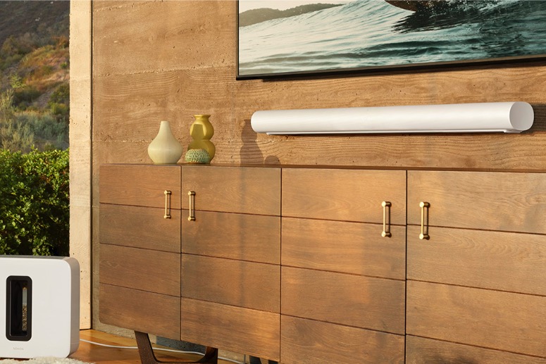 Sonos Arc white lifestyle image