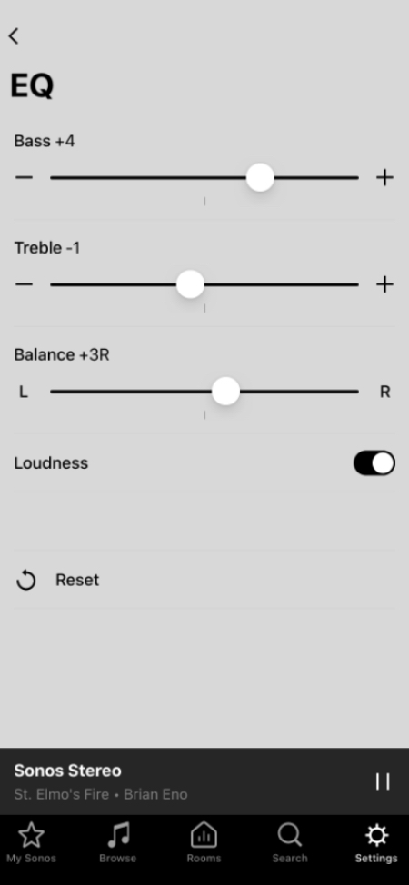 Sonos EQ Settings App