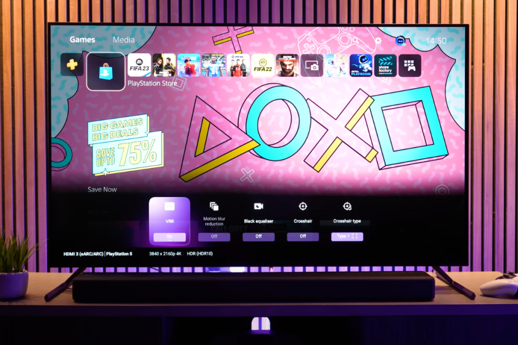 Sony-Bravia-XR-A80L-OLED-TV-Game-Menu