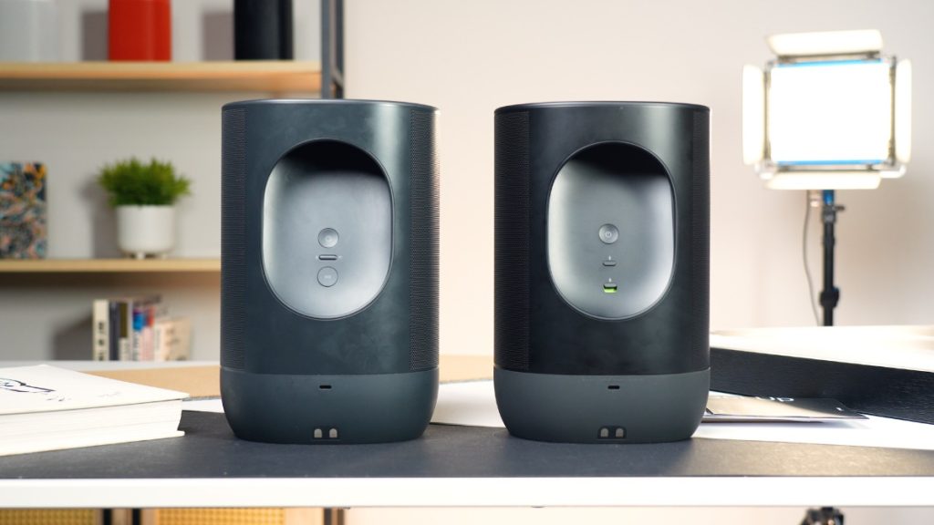 Sonos Move (Gen 1) vs. Sonos Move 2 Rear Controls Side By Side