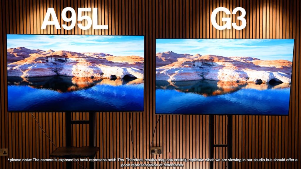 Sony A95L & LG G3 Side by Side