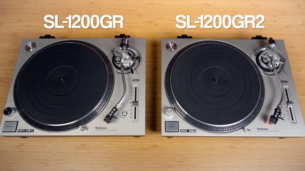 Technics SL-1200GR2 and SL-1200GR side by side